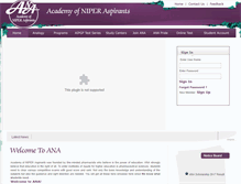 Tablet Screenshot of anaedu.org